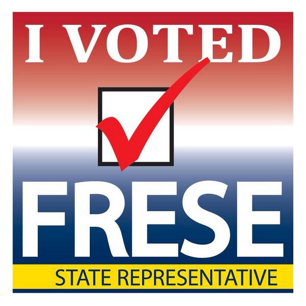 ElectFrese's tweet image. Thanks to all who've been supportive. Polls are open. Please go vote &amp;amp; share this to remind others! #Frese2014 #ILGOP
