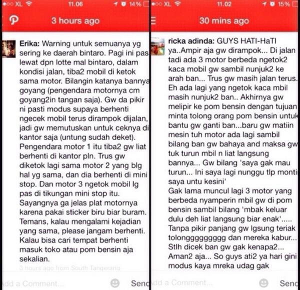 SmartBintaro's tweet image. #waspada RT @farika: Waspada selalu... #repath @Kicaubintaro