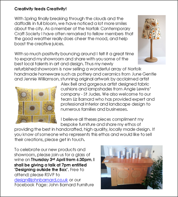johnbarnard11's tweet photo. Our latest article, Creativity feeds Creativity, soon to be featured in Triangle Magazine http://t.co/vr33Jhmis0