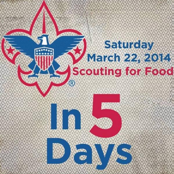 hpfoodbank's tweet image. This Saturday! @boyscouts will be our collecting food all of the panhandle! #scouting4food