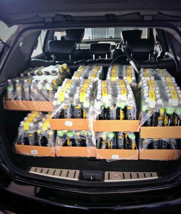 Thanks to @32Gi for the HUGE supply of drinks! This should keep us going for a while :) #ProudlyDMA #fuelledby32gi