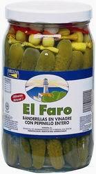 BANDERILLAS PICANTES 
EL FARO PEPINO ENTERO 
1.800 KG.
