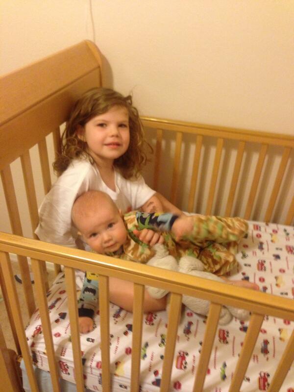 Chloe was in Callen's room keeping him company this morning. I heard "Twinkle, Twinkle Little Star" and found this.