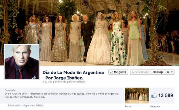 C5N's tweet photo. Proponen asignar el 14 de marzo como el "Día de la Moda" en honor a Jorge Ibáñez http://t.co/rcXphHye9N  http://t.co/wyI7Glk9Xg