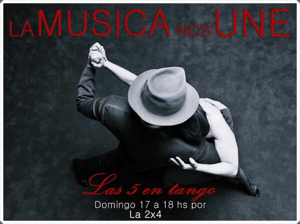 Las5entango's tweet photo. La #musica nos une! @Las5entango Domingo 17 a 18 hs por @la2x4 
#tango y #poesia http://t.co/eo2VTkSRsC