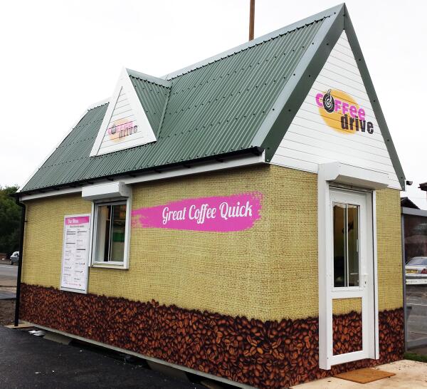 Drive Thru Coffee Shop - Designed and Built for Coffee Drive in Edinburgh