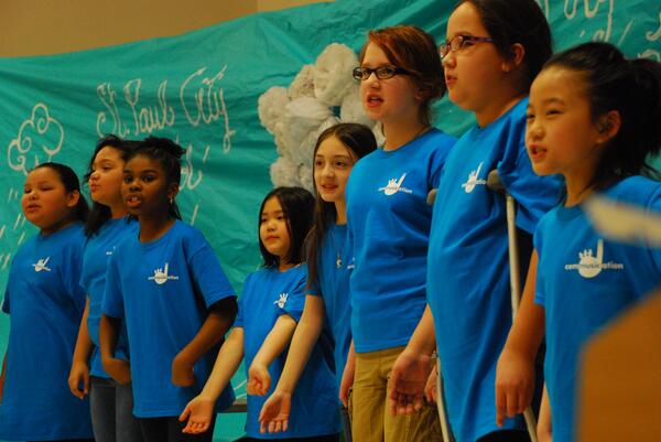 Photo from last Thursday at St. Paul City School's Spring Concert opened by ComMUSICation!