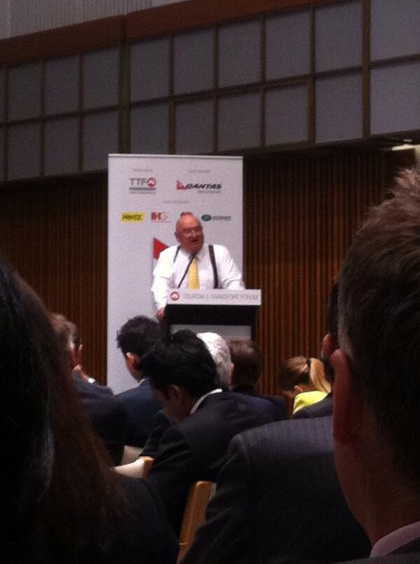 emcroft's tweet image. Lindsay Fox speaking at TTF Summit "let's unite and go forward"...