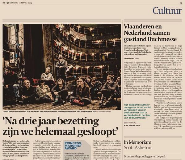 Rabbiatwit's tweet photo. Photo of #Rabbia @Valleoccupato on De Tijd, a Writing Machine Project of #ValleOccupato. @ECF_tweets @VassiliouEU http://t.co/WXCygEria7