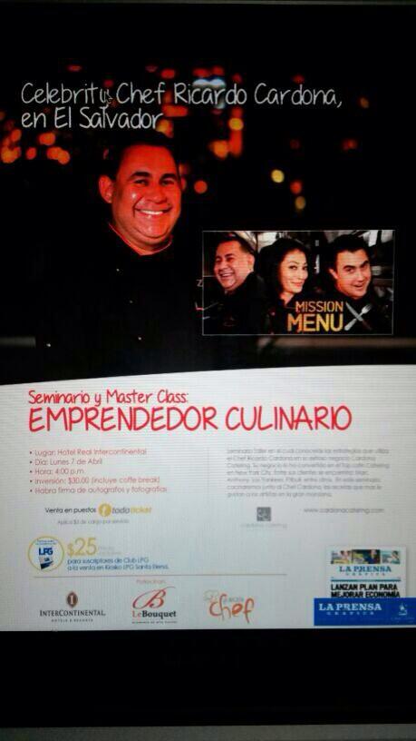 ChefRCardona's tweet photo. Reserven Hoy! Nos vemos pronto http://t.co/9pPMRxCC58