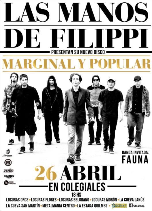 lmf_oficial's tweet photo. Salimos!!
A partir de mañana
ENTRADA $90 
ENTRADA+DISCO:$120 
Se viene "#MARGINALYPOPULAR"
RT y participa del sorteo http://t.co/yqCR6pjygi