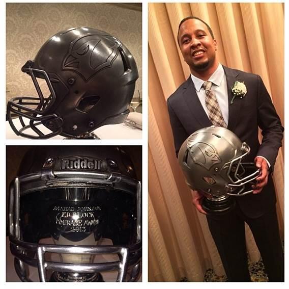 AlabamaFTBL's tweet photo. Congrats to former Tide safety Rashad Johnson for earning the 2013 Ed Block Courage Award for the Arizona Cardinals! http://t.co/vqOPh4ZvcP