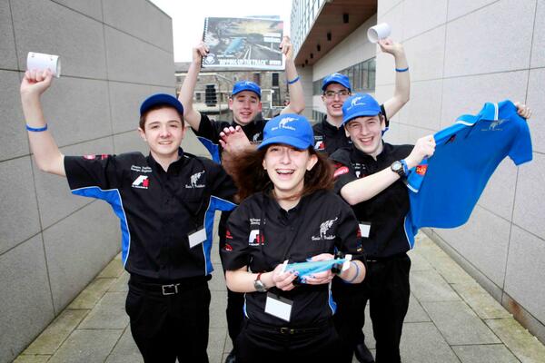 sonic_predators's tweet photo. Another picture of us from our Regional Final in Griffith College!! #SonicPredators #f1inschools http://t.co/Galm66nCb1