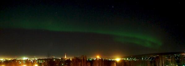 Tiinaetc's tweet image. I&apos;ll definitely miss this view / #Rovaniemi #NorthernLights #masterproject #notimeforsleep