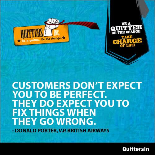 QuittersIn's tweet photo. Good Morning Tweeps.
#QuoteOfTheDay Tell us a few business organisations in #India who fix things when it goes wrong. http://t.co/NedVt2mDNl