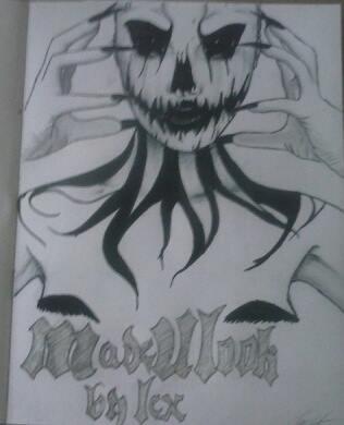 Lainey6_10's tweet photo. This is a drawing I did in pencil and marker of one of my idols @MadeULookbyLex done up as Jack Skellington :) http://t.co/pqLWB1DloL