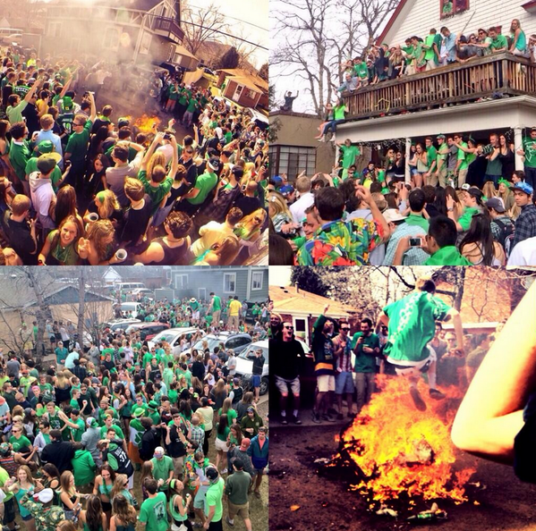 ImShmacked's tweet photo. University of Colorado, Boulder had a very interesting St. Patrick's Day http://t.co/c9S75f5reb