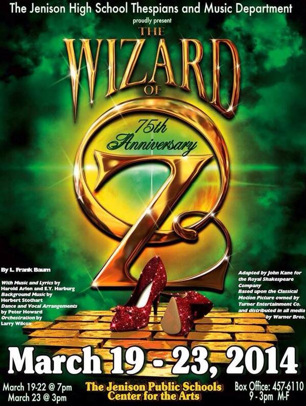 JenisonStudents's tweet image. Follow the yellow brick road to the JCA this week! #OZ 💛💚