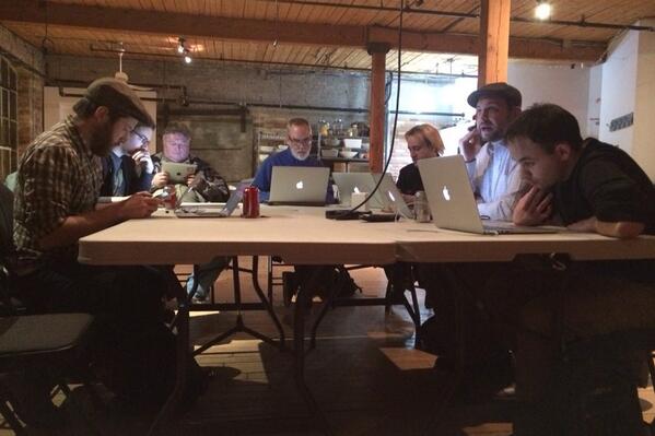 gregheo's tweet image. Got my nerd fill for the month! RT @NSCoderTO: MacBook power! #NSCoder