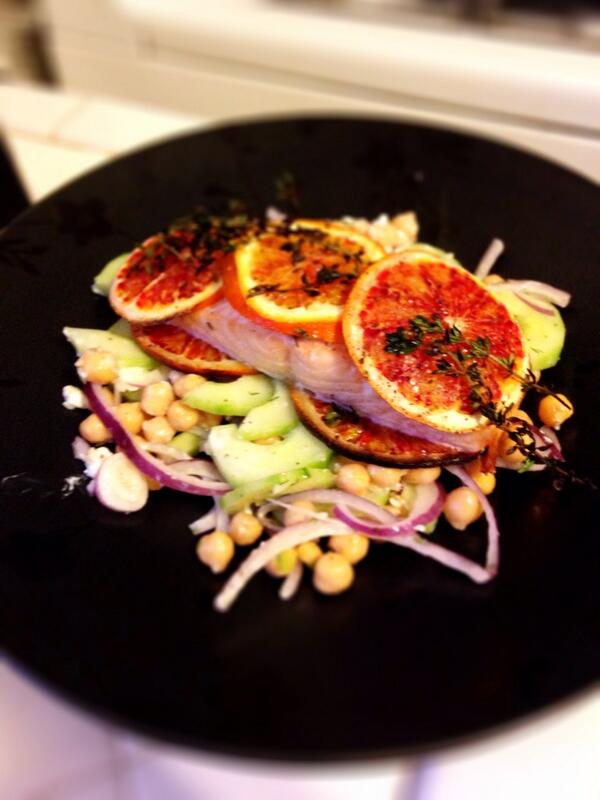 JillDever's tweet photo. Loving cooking my @BlueApronMeals! Tonight I made yummy Roasted Blood Orange #Salmon :) #diytakeout #blueapron http://t.co/MaLsrcsc4L