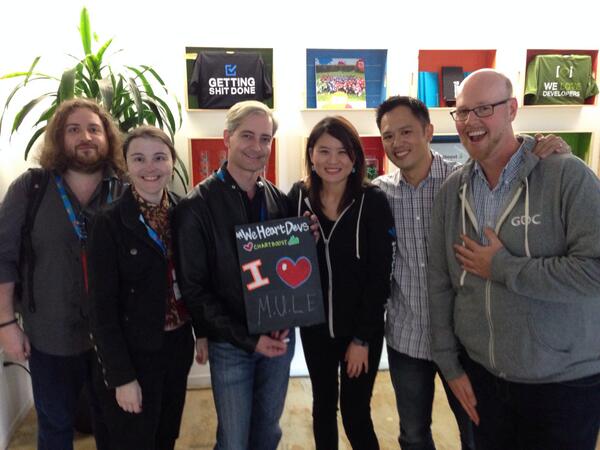 StephanieLinTV's tweet image. Working the #WeHeartDevs #GDC14 party with @davidrhom @IGDA @dclingman @LukeD #Awesome