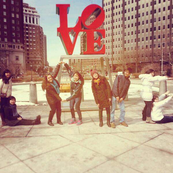 Princeton's tweet photo. RT @BreakoutPhilly: We found #love in this beautiful city #Philly #lovepark #breakout2014  http://t.co/mn30yVjVcB