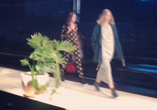 Dress rehearsals for this evening, Frankie show Runway 3 VAMFF