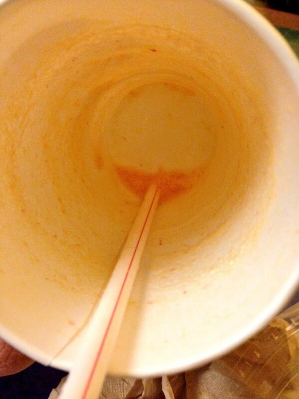PATRICKneeby's tweet photo. @tcheun pretty empty smoothie you have there http://t.co/baikNJ7mJf