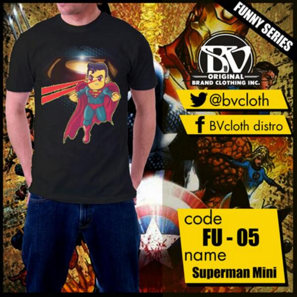 Kaos Superman Mini[FU-05]|Rp. 125rb[S-L]130rb[XL]135rb[XXL]|order 087876700072[sms/wa] #bvcloth
