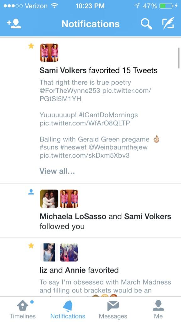 lancelinn's tweet image. Wow thanks @SamiVolkers 👏😂 #TooManyNotifications🙈