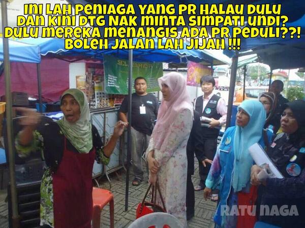 matK_P's tweet image. "@Ratu_Naga: Jijah ko dtg nak mintak undi,tp ko lupa dulu mereka ni menagis ko halau. #LLLM #PRKKajang #KajangMove