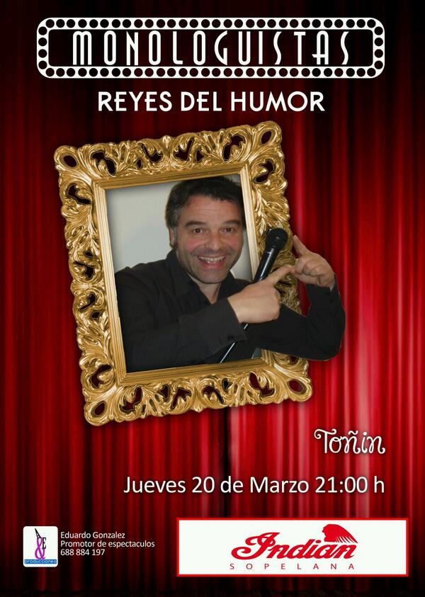 Seeeeeee que se acerca el jueves.  Te esperamos en Indian Pub con nuestros monologos