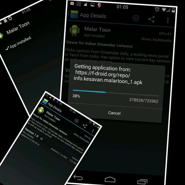 kesavan2000in's tweet image. #omg! My app #MalarToon now available under #GPLv3+ on #Fdroid  #Shameless #SelfPromo.Keep your #Android free @fsf :)