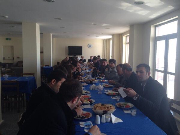 Asistte çalışan çağrı personellerimizle kahvaltı programındayız.