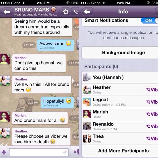 certainqueenbee's tweet image. @VIBER_PH please pick us! Our friend is leaving for uk and this would be great hangout for us please #BrunoMarsVibe