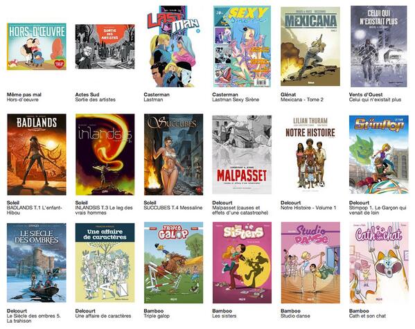 bedefr's tweet photo. Sorties #bd chez @EdMemePasMal @CastermanBD @editions_Soleil @DelcourtBD @bamboo_edition ... | http://t.co/oBC2ZZ0vYe http://t.co/mTw6fgA3df