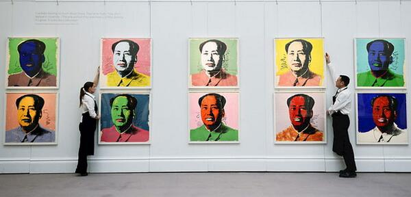playz's tweet photo. ¿Cuánto crees que se ha pagado por el Mao de Warhol en una subasta? http://t.co/3y8gjVB7ag
Pista: + de 300.000 euros. http://t.co/1336Jt2IYg