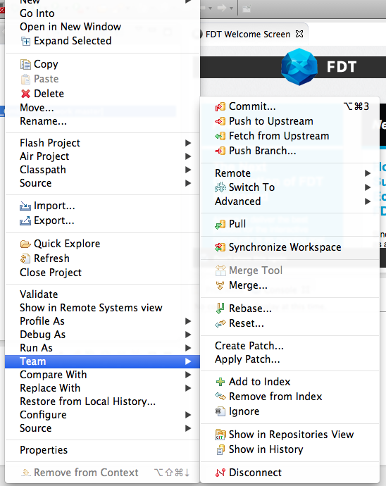 FDT_IDE's tweet image. As part of our latest release on Monday, FDT now also ships with Git support preinstalled! #fdt #flashdev #git
