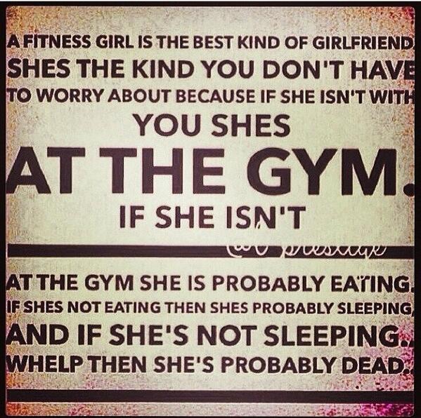 FitFabHealthy's tweet photo. You don't have to worry about a Fit GF lol #Gym #dedication #FitWomen http://t.co/Pnn68n4dlf