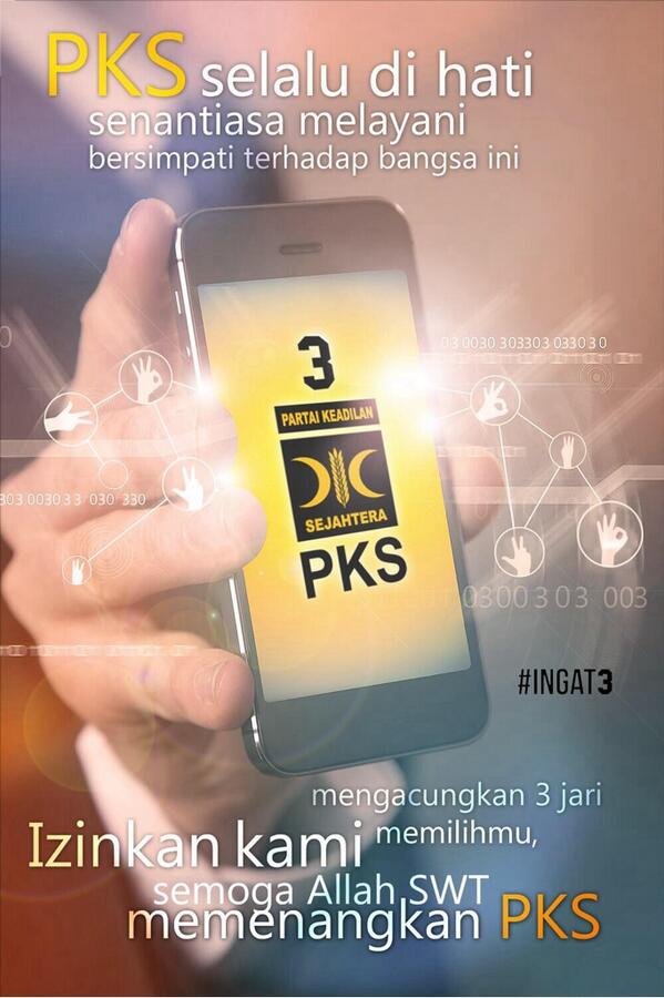 Fahrihamzah's tweet photo. PKS Selalu Dihati #CoblosNomor3PKS #PKSm3nang #PutihkanIndonesia http://t.co/2n1RPKS2l0