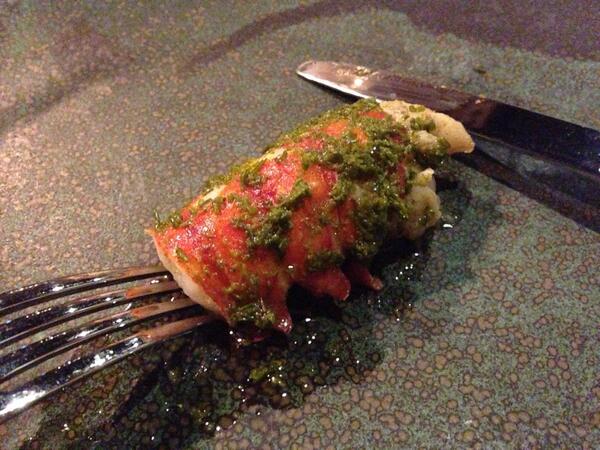 “@tastewatt: If I had a death row dish!!!! This is it.. SA marron with Geraldton wax!! The best :)) ”<a href="/_Orana_/">Anna AMA</a>