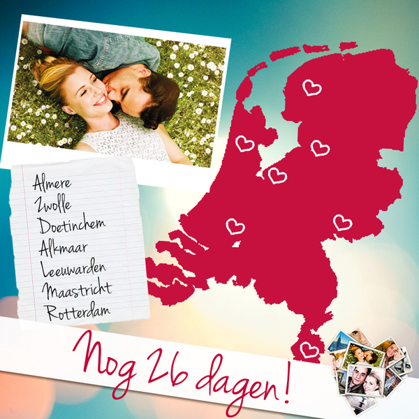 NLLoveStory's tweet photo. Nog 26 dagen tot de laatste voorstelling van #NLLoveStory, kom jij nog kijken in één van deze steden? http://t.co/lrdntFXsMV