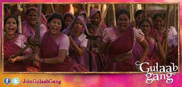 JoinGulaabGang's tweet photo. Were you blown over watching Rajjo's revenge-seeking gang members emerge dramatically from under the water? RT! http://t.co/Ciffwu0w9n