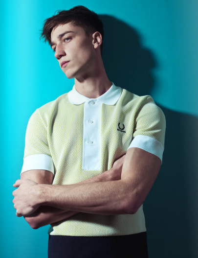 AMCKNFT's tweet photo. The lovely Harvey James for #VisualTalesMagazine Raf Simons x Fred Perry #amck #model http://t.co/7KFImRkOEe