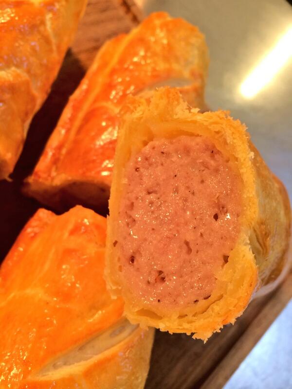 WinningPostPub's tweet photo. Local pork from down the road @QMeats sausage rolls on the bar today! #SmellAmazing! http://t.co/YUqqOB7ocb