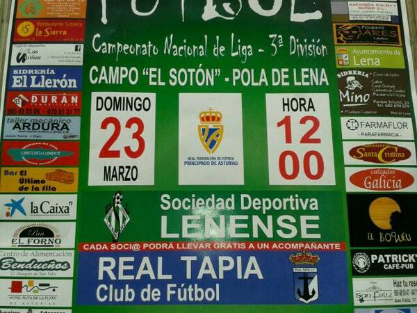oscarlena1992's tweet photo. Todos a animar el domingo 23 a las 12:00h a la @sdlenense !! #LenenseDeTercera http://t.co/kBquutEF7u