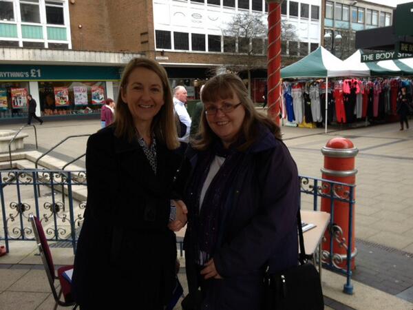 SussexPCC's tweet photo. PCC @katybourne in #Crawley today to hear residents views on policing &amp; crime #TalkSussex @Crawley_Obby @crawley_news http://t.co/rqMcPp4lRy
