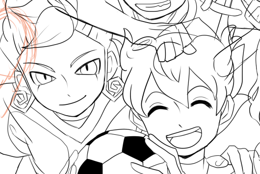 うわああああんイナギャラ最終回ありがとう;;;;お疲れ様です・・・!(終わりの見えないイラスト) 