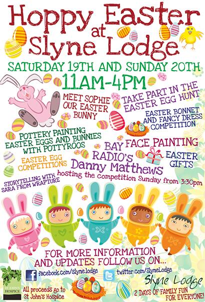 SlyneLodge's tweet photo. Take a look at our Easter Event Poster, 19th - 20th April. Don't miss out on the fun! http://t.co/dOWivrpq4F