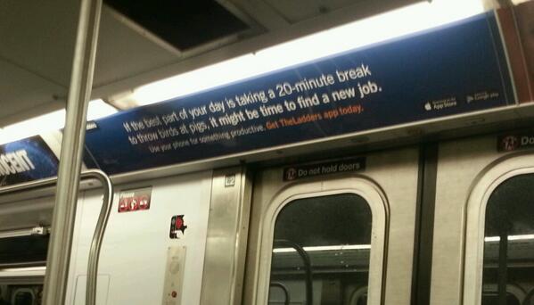AlanAtRocket's tweet image. Great ad seen on the #nycsubway